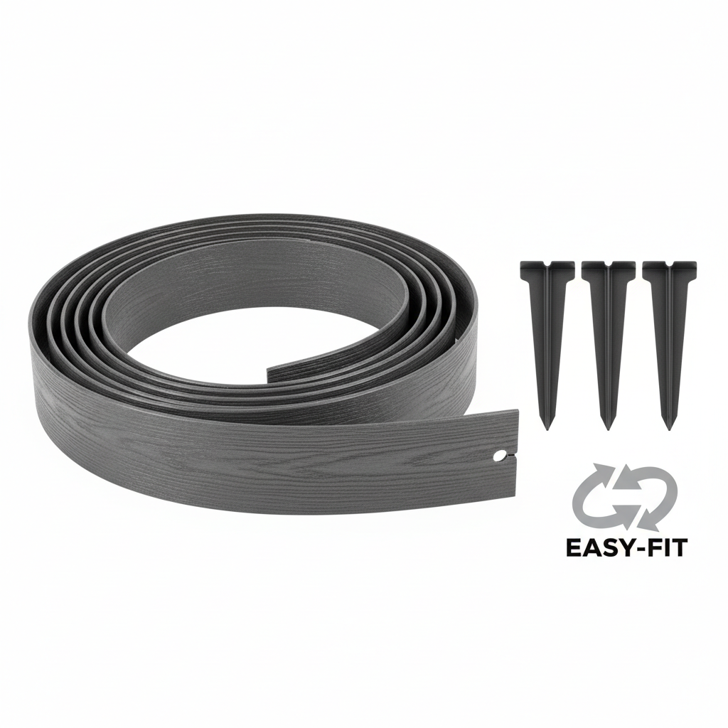 Flexible landscape garden edging product shot on white background